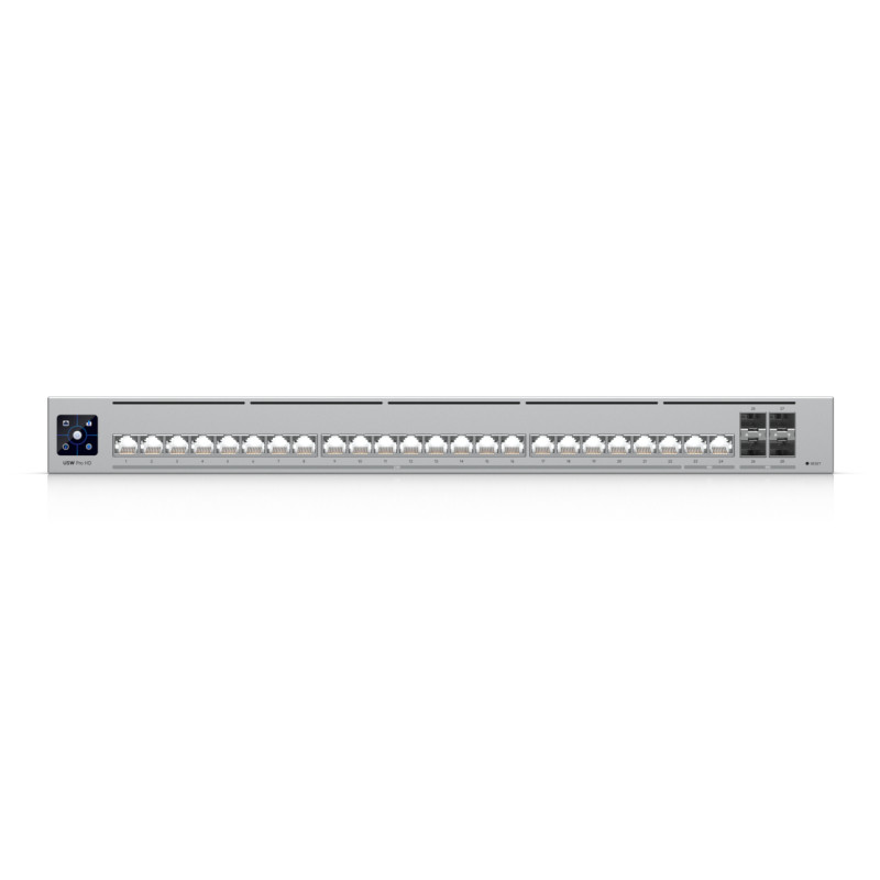 Ubiquiti USW-PRO-HD-24 UniFi Pro HD 24, Gestionado, L2/L3, 2.5G Ethernet (100/1000/2500), Montaje en rack, 1U