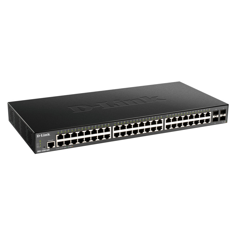 D-Link DGS-1250-52X/E DGS-1250-52X, Gestionado, L3, Gigabit Ethernet (10/100/1000), Montaje en rack