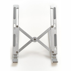 iggual IGG318195 Soporte elevador plegable portátil 17 plata, Soporte para ordenador portátil y tableta, Plata, Aluminio, 2