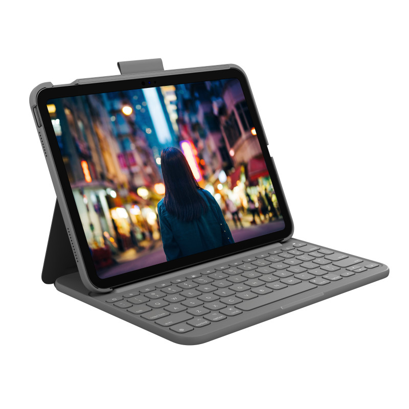 Logitech 920-011426 Slim Folio, QWERTY, Español, 1,8 cm, 1 mm, Apple, Slim Folio para iPad (A16) A16 Slim Folio para iPad