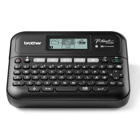 Brother PT-D460BTVP PT-D460BTVP, QWERTY, TZe, Transferencia térmica, 180 x 180 DPI, 30 mm/s, Inalámbrico y alámbrico