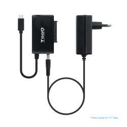 TooQ TQHDA-02C TQHDA-02C, Unidad de disco duro, SATA, Serial ATA II, Serial ATA III, 2.5,3.5", 4 TB, USB 3.2 Gen 1 (3.1 Gen 1) 2
