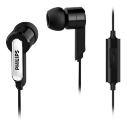 Philips SHE1405BK/10 SHE1405BK/10, Alámbrico, 20 - 20000 Hz, Llamadas/Música, Auriculares, Negro
