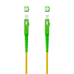 Nanocable 10.20.0020 Cable de Fibra Óptica SC/APC a SC/APC Monomodo Simplex LSZH, Amarillo, 20m, 20 m, G.657.A2, SC, SC 2