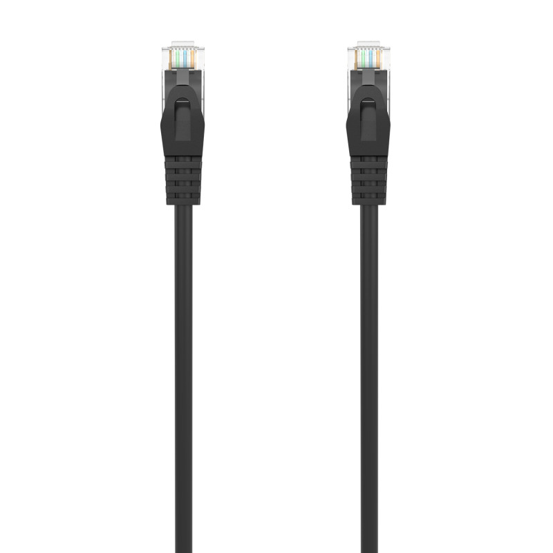 AISENS A145-0590 Cable de Red Latiguillo RJ45 LSZH Cat.6A 500 Mhz UTP AWG24, Negro, 3.0M, 3 m, Cat6a, U/UTP (UTP), RJ-45,