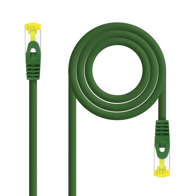 Nanocable 10.20.1900-L25-GR Cable Red Latiguillo RJ45 LSZH CAT.6A SFTP AWG26, Verde, 25 cm, 0,25 m, Cat6a, SF/UTP (S-FTP),