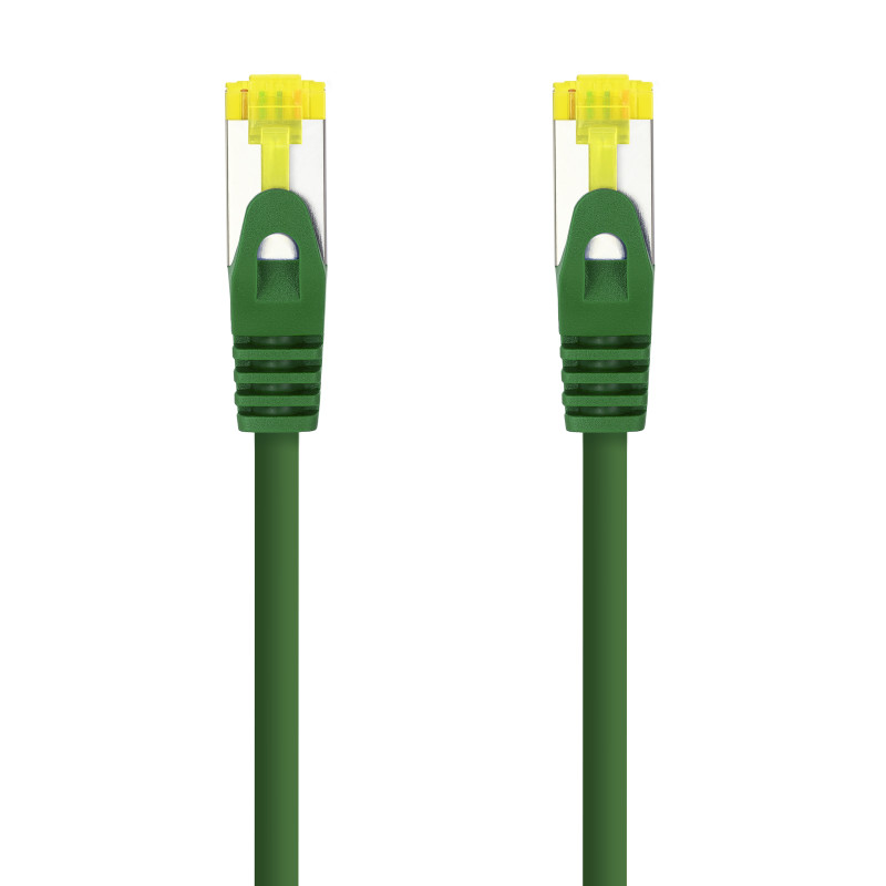 Nanocable 10.20.1900-L25-GR Cable Red Latiguillo RJ45 LSZH CAT.6A SFTP AWG26, Verde, 25 cm, 0,25 m, Cat6a, SF/UTP (S-FTP),