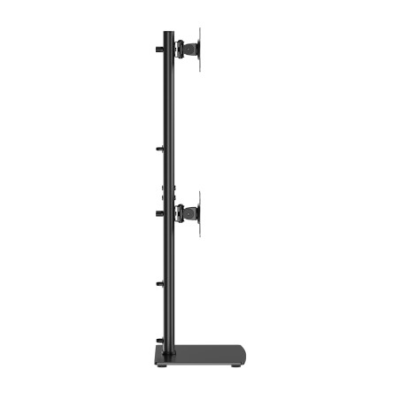 AISENS DT34TSR-459 Soporte de Mesa Con Peana Eco Giratorio e Inclinable para 2 Monitor/TV 12kg de 17-34, Negro, Independiente,