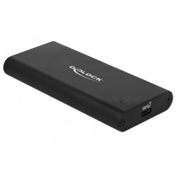 DeLOCK 42614 42614, Caja externa para unidad de estado sólido (SSD), M.2, 10 Gbit/s, Conexión USB, Negro 2