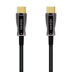 AISENS A153-0522 Cable HDMI V2.1 AOC Ultra Alta Velocidad / HEC 8k@60Hz 4k@120Hz 4:4:4 48Gbps, A/M-A/M, Negro, 60m, 60 m, HDMI 2