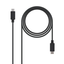Nanocable 10.01.2302 USB 2.0, 2m, 2 m, USB C, USB C, USB 2.0, Hembra/Hembra, Negro