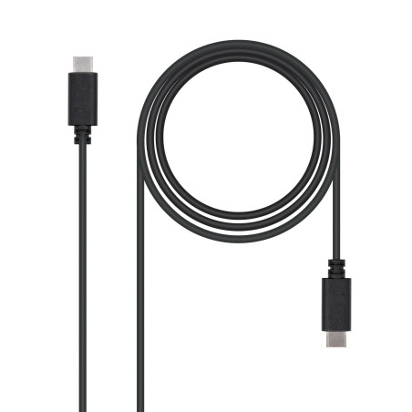 Nanocable 10.01.2302 USB 2.0, 2m, 2 m, USB C, USB C, USB 2.0, Hembra/Hembra, Negro