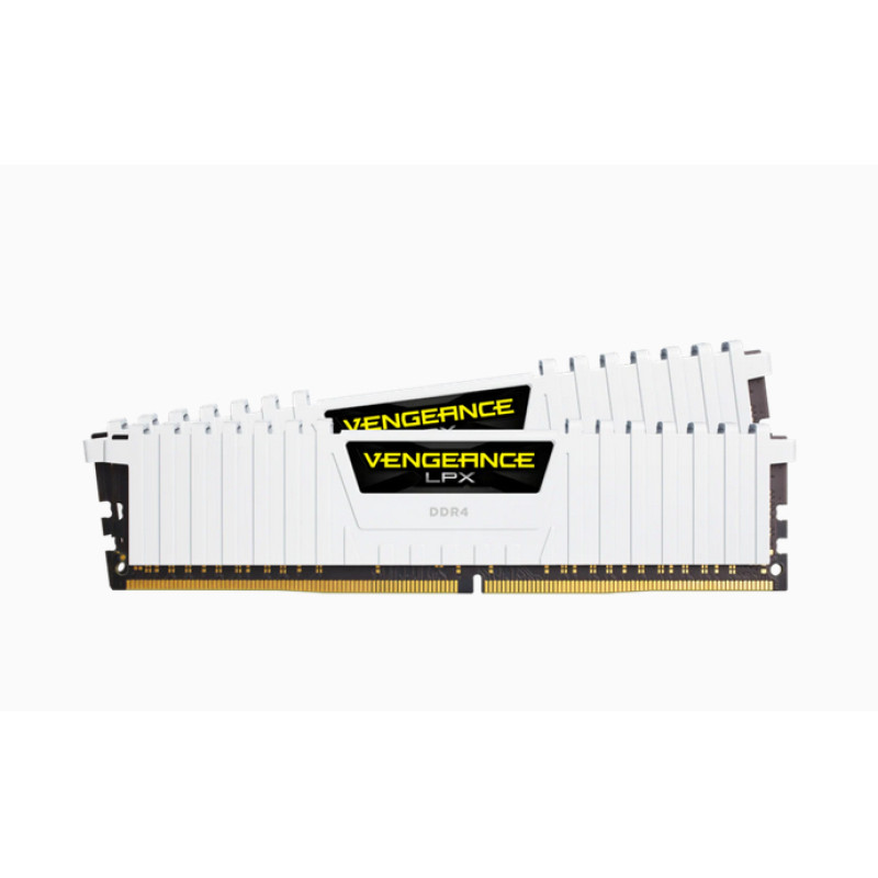 Corsair CMK16GX4M2E3200C16W Vengeance LPX CMK16GX4M2E3200C16W, 16 GB, 2 x 8 GB, DDR4, 3200 MHz, 288-pin DIMM