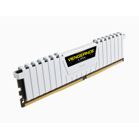 Corsair CMK16GX4M2E3200C16W Vengeance LPX CMK16GX4M2E3200C16W, 16 GB, 2 x 8 GB, DDR4, 3200 MHz, 288-pin DIMM