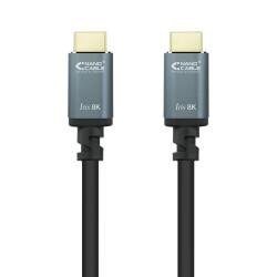 Nanocable 10.15.8001 Cable HDMI 2.1 IRIS 8K A/M-A/M, Negro, 1 Metros, 1 m, HDMI tipo A (Estándar), HDMI tipo A (Estándar), 2