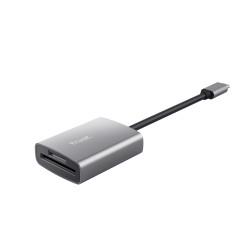 Trust 24136 24136, MicroSD (TransFlash), SD, SDHC, SDXC, Aluminio, 140 Mbit/s, USB 3.2 Gen 1 (3.1 Gen 1) Type-C, 34 mm, 14 mm