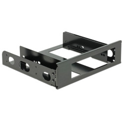 DeLOCK 18267 18267, Universal, Accesorio para instalación de discos duros, Aluminio, Negro, 3.5"