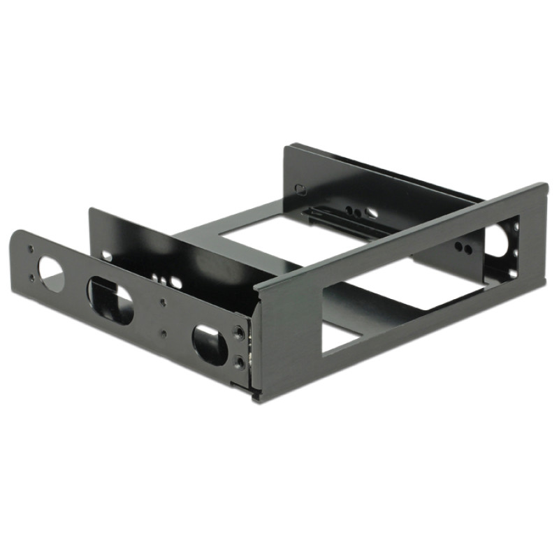 DeLOCK 18267 18267, Universal, Accesorio para instalación de discos duros, Aluminio, Negro, 3.5"