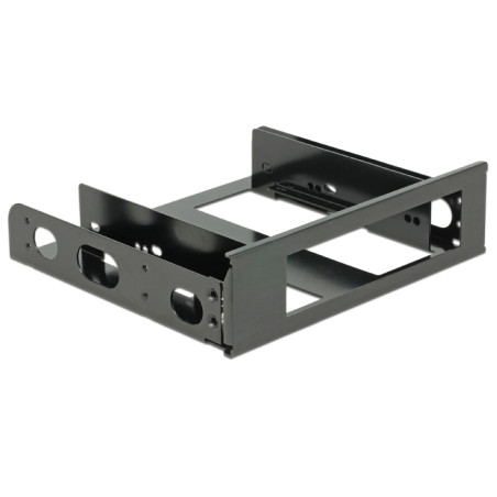 DeLOCK 18267 18267, Universal, Accesorio para instalación de discos duros, Aluminio, Negro, 3.5"