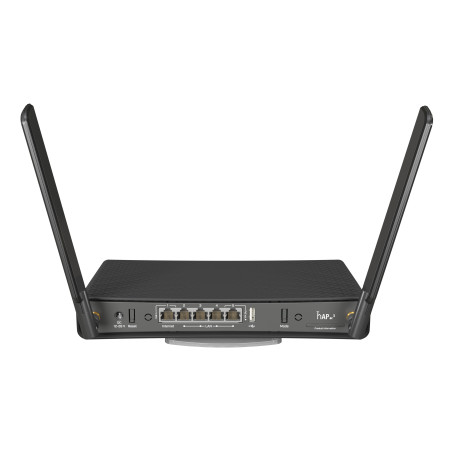 Mikrotik RBD53IG-5HACD2HND hAP ac³, Wi-Fi 5 (802.11ac), Doble banda (2,4 GHz / 5 GHz), Ethernet, Negro, Router de sobremesa
