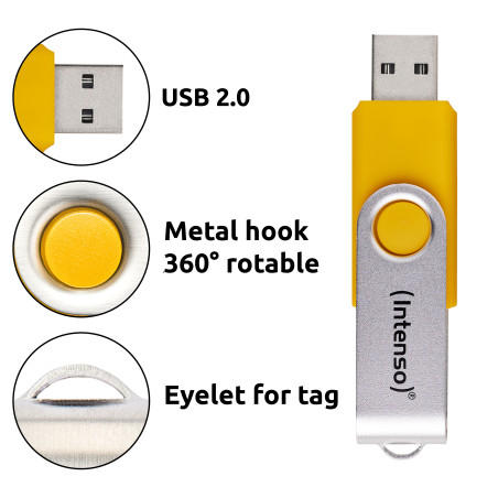 Intenso 3543595 5 x Memoria USB Office Line, 64 GB, USB-A, 3.2 Gen 1x1, colores surtidos, 64 GB, USB tipo A, 3.2 Gen 1 (3.1 Gen