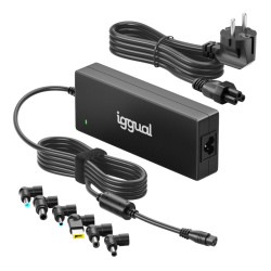 iggual IGG320495 Cargador Universal Automático CUA-6T-240W, Portátil, Interior, 100-240 V, 50-60 Hz, 240 W, 18-20 V