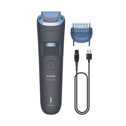 Philips BT3617/15 Beard Trimmer 3000 Series BT3617/15 Arreglo de barba con cuchillas de punta redondeada, No necesita