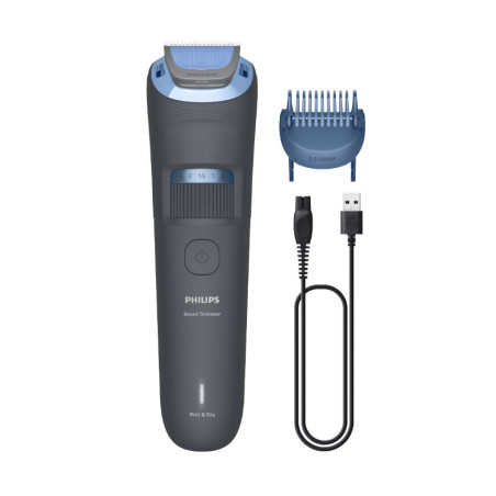 Philips BT3617/15 Beard Trimmer 3000 Series BT3617/15 Arreglo de barba con cuchillas de punta redondeada, No necesita