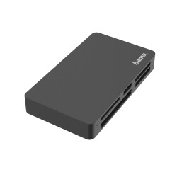Hama 00200128 All in One, CF, CF Tipo II, MMC, MMC+, MS Duo, MS PRO Duo, MS Pro-HG, MicroSD (TransFlash), MicroSDHC,..., Negro,
