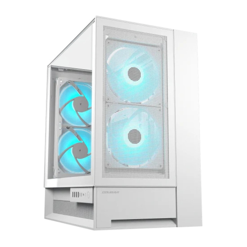 COUGAR 382WA30.0002 CGR-2WA3W-RGB, Midi Tower, PC, Blanco, ATX, micro ATX, Mini-ITX, 17 cm, 38 cm