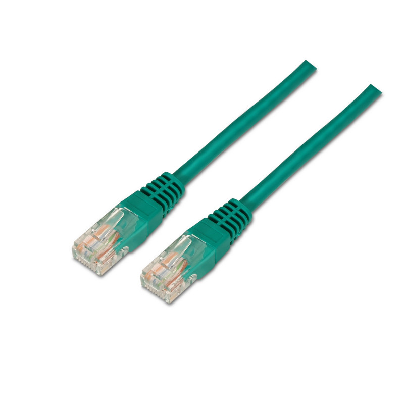 AISENS A133-0195 A133-0195, 2 m, Cat5e, U/UTP (UTP), RJ-45, RJ-45, Verde