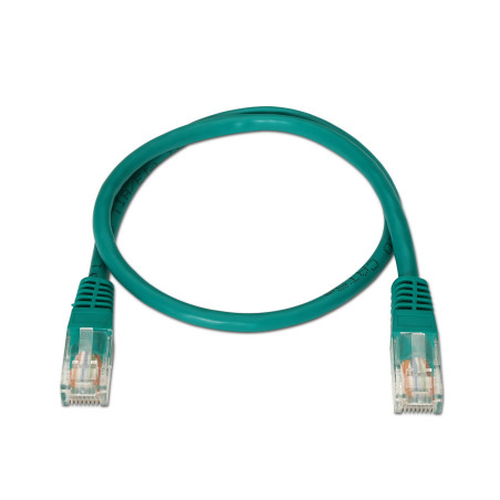 AISENS A133-0195 A133-0195, 2 m, Cat5e, U/UTP (UTP), RJ-45, RJ-45, Verde