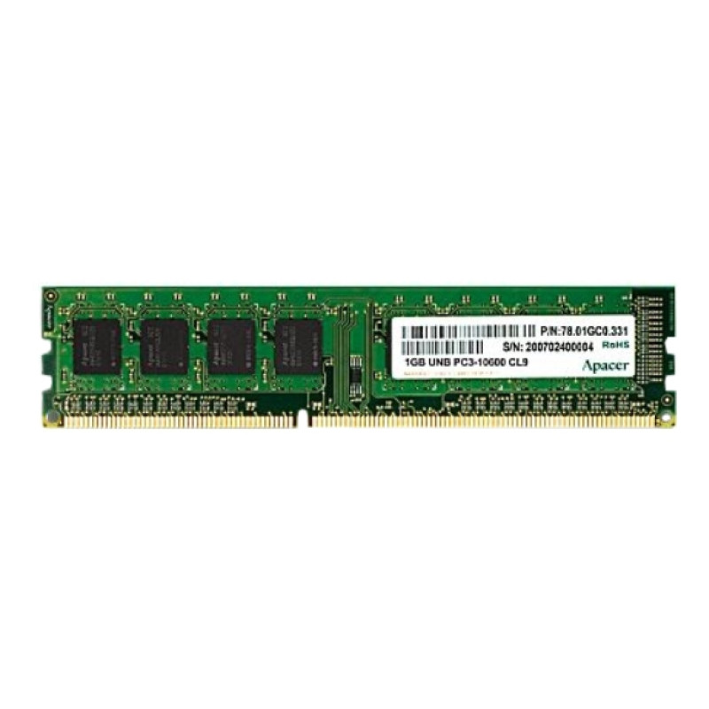 Apacer DL.08G2K.KAM DL.08G2K.KAM, 8 GB, 1 x 8 GB, DDR3, 1600 MHz, 240-pin DIMM