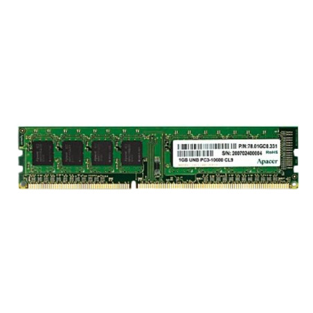 Apacer DL.08G2K.KAM DL.08G2K.KAM, 8 GB, 1 x 8 GB, DDR3, 1600 MHz, 240-pin DIMM