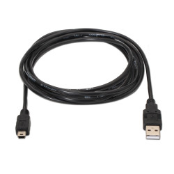 AISENS A101-0026 A101-0026, 3 m, USB A, Mini-USB B, USB 2.0, Negro 2
