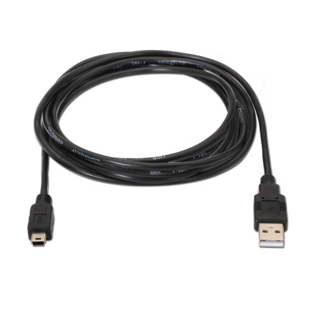 AISENS A101-0026 A101-0026, 3 m, USB A, Mini-USB B, USB 2.0, Negro