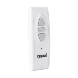 iggual IGG811055 Control remoto pantalla proyección eléctr., Pantalla de proyección, Botones, Blanco