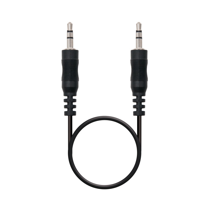 Nanocable 10.24.0120 Cable audio estéreo, Jack 3.5/M-Jack 3.5/M, negro, 20m, 3,5mm, Macho, 3,5mm, Macho, 0,2 m, Negro