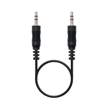Nanocable 10.24.0120 Cable audio estéreo, Jack 3.5/M-Jack 3.5/M, negro, 20m, 3,5mm, Macho, 3,5mm, Macho, 0,2 m, Negro