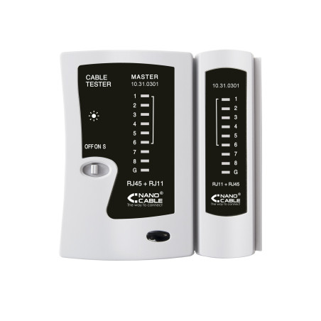 Nanocable 10.31.0301 10.31.0301, RJ-11, RJ-12, RJ-45, Gris, RoHS, 816,66 cm³, 3 cm, 110 mm