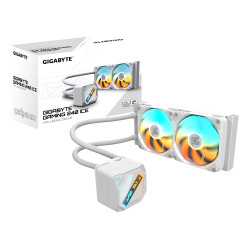 GIGABYTE GP-GIGABYTE GME 240I GAMING 240 ICE Refrigeración Líquida para CPU - 2x120mm Ventiladores ARGB, mecanismo de