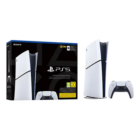 Sony 1000049749 PlayStation 5 Digital Edition, PlayStation 5, Negro, Blanco, 16384 MB, GDDR6, 448 GB/s, AMD