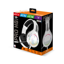 Spirit of Gamer MIC-PH8WT MIC-PH3SW2, Alámbrico, 20 - 20000 Hz, Llamadas/Música, 250 g, Auriculares, Negro, Blanco 2