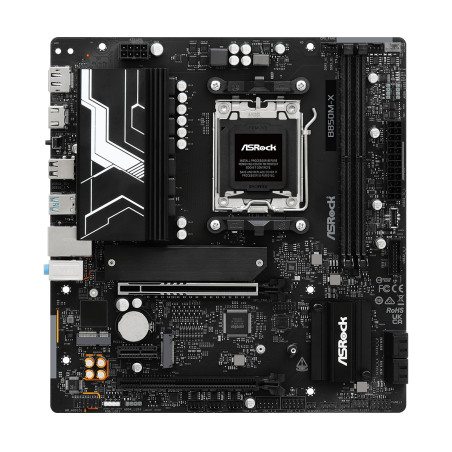Asrock 90-MXBSG0-A0UAYZ B850M-X R2.0, AMD, Zócalo AM5, AMD Ryzen 7000 Series, AMD Ryzen 8000 Series, AMD Ryzen 9000 Series,
