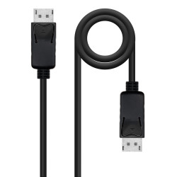 Nanocable 10.15.2800 Cable DisplayPort 1.4 CCS, DP/M - DP/M, Negro, 0.5 m, 0,5 m, DisplayPort, DisplayPort, Macho, Macho, 7680