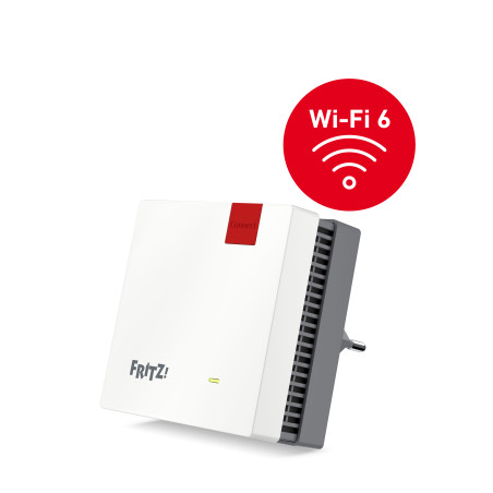 FRITZ! 20002974 Repeater 1200 AX, 3000 Mbit/s, IEEE 802.11a, IEEE 802.11ac, IEEE 802.11ax, IEEE 802.11g, IEEE 802.11n, Tipo F,