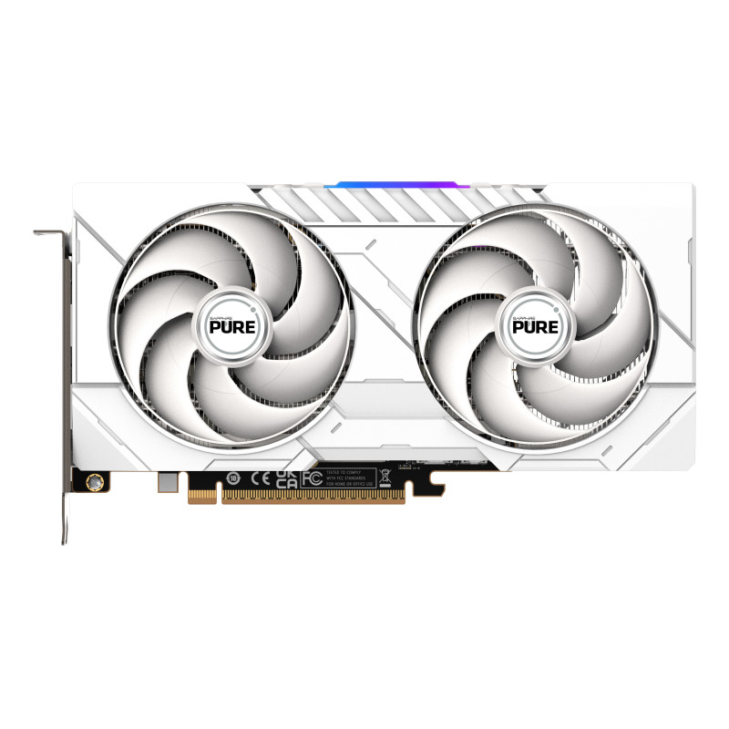 Sapphire 11350-02-20G PURE AMD Radeon RX 9060 XT GPU, Radeon RX 9060 XT, 16 GB, GDDR6, 128 bit, 7680 x 4320 Pixeles, PCI