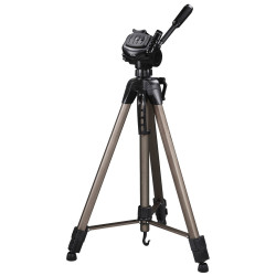 Hama 00004464 | Trípode para cámaras réflex, regulable desde 69-185 cm, ligero, de aluminio, con funda de transporte, color