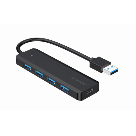 Gembird UHB-U3P4P-02 UHB-U3P4P-02, USB 3.2 Gen 1 (3.1 Gen 1) Type-A, USB 3.2 Gen 1 (3.1 Gen 1) Type-A, 5000 Mbit/s, Negro, 0,15