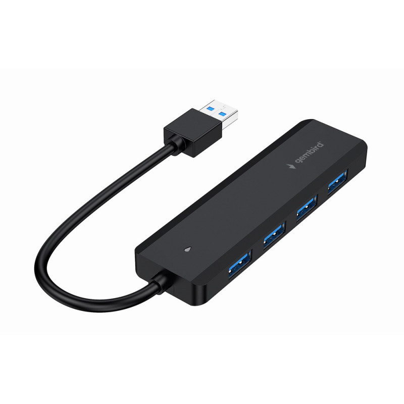 Gembird UHB-U3P4P-02 UHB-U3P4P-02, USB 3.2 Gen 1 (3.1 Gen 1) Type-A, USB 3.2 Gen 1 (3.1 Gen 1) Type-A, 5000 Mbit/s, Negro, 0,15